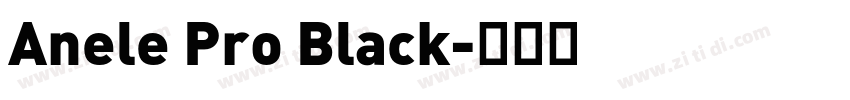 Anele Pro Black字体转换